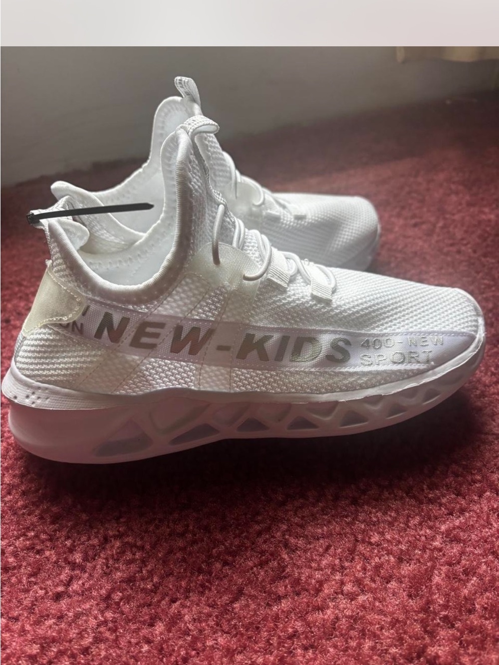 White Kids' Athletic Sneakers